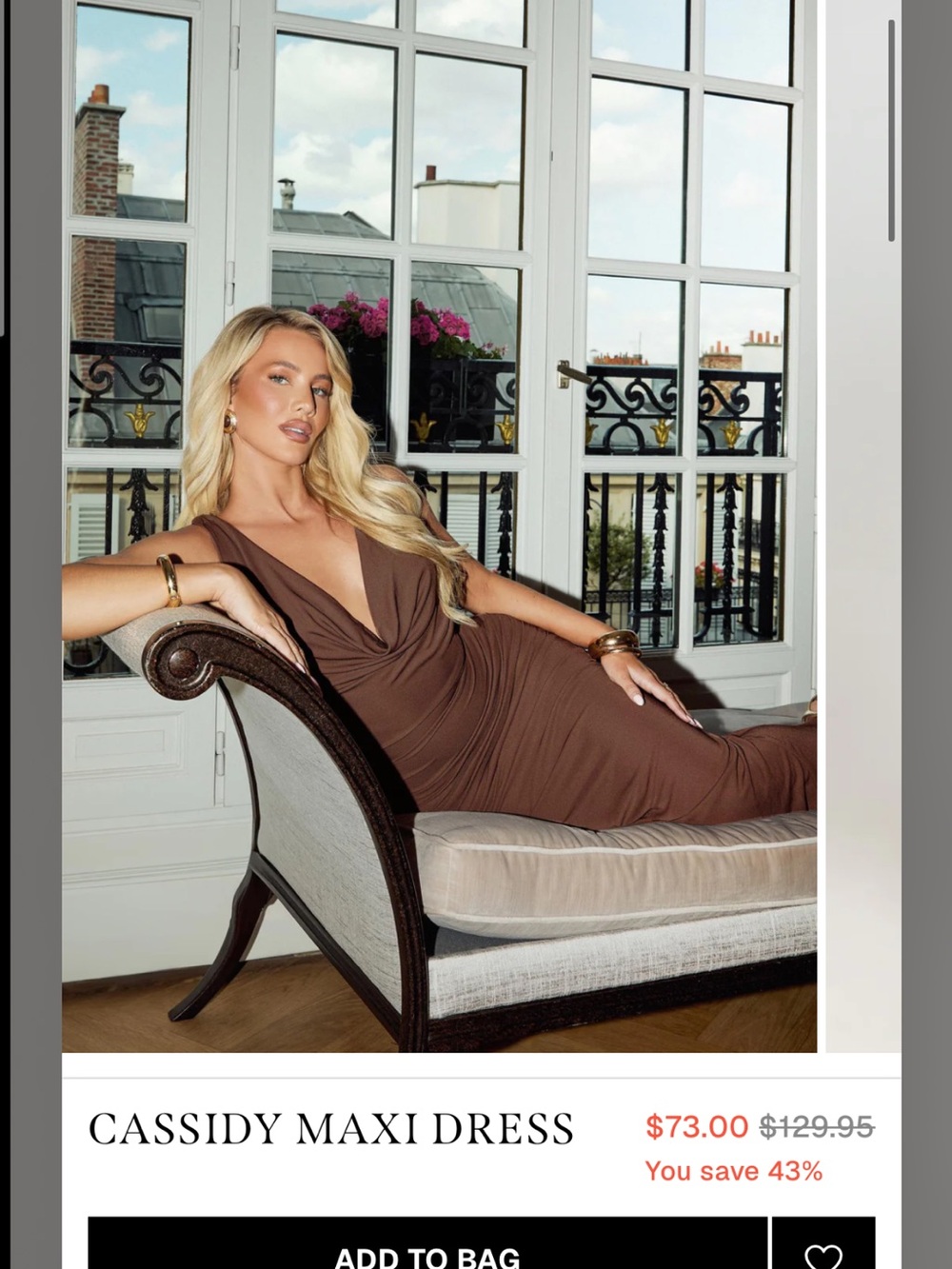 Showpo Cassidy Maxi Dress in Brown
